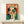 Dystopian retro futurism wall art featuring a stylized woman's portrait in vintage propaganda poster aesthetic, combining teal, orange, and black color palette.