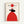 Wall art print with auspicious sheep and bird motifs rendered in bold red and black lines on cream background, blending Scandinavian minimalism with traditional Japanese greeting card style.
