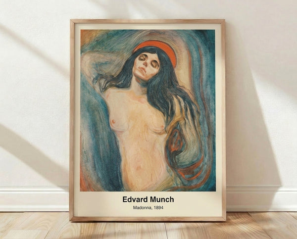 Expressionist portrait of a faceless figure with a luminous halo, rendered in muted earth tones and deep blues, creating an ethereal and contemplative mood.
