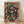 Abstract drip painting in rust, burnt orange, and black on cream background, framed poster with dynamic flowing composition.