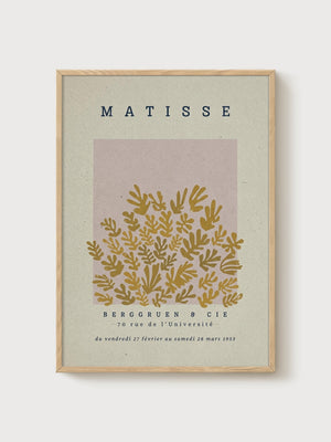 Henri Matisse Print poster in oak frame