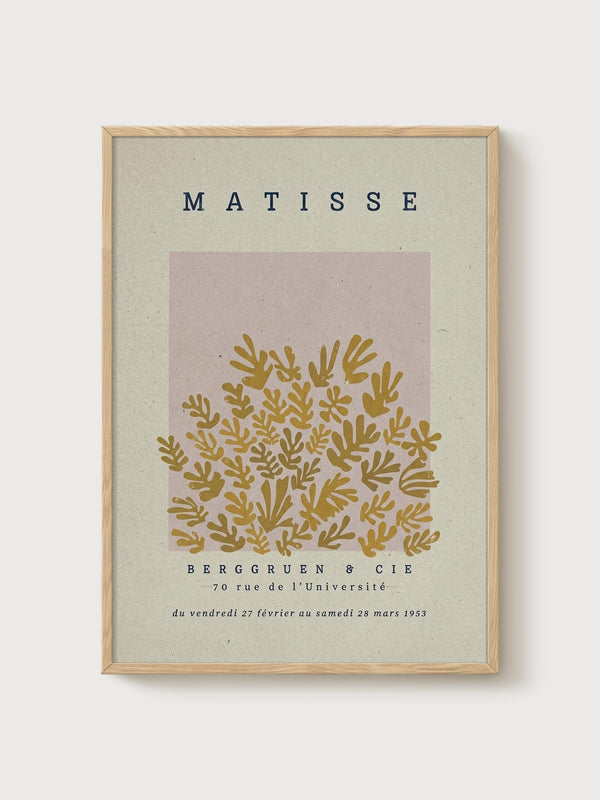 Henri Matisse Print poster in oak frame