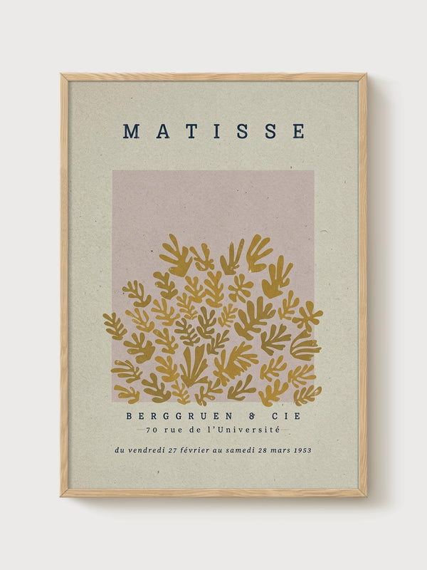 Henri Matisse Print poster in oak frame