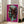 Framed modern art print of Alexander the Great in vivid pink tones, pop art style portrait for contemporary interior decor.