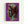 Regal figure of Alexander the Great depicted in striking purple hues with high-contrast graphic elements, showcasing contemporary pop art interpretation on a framed poster.