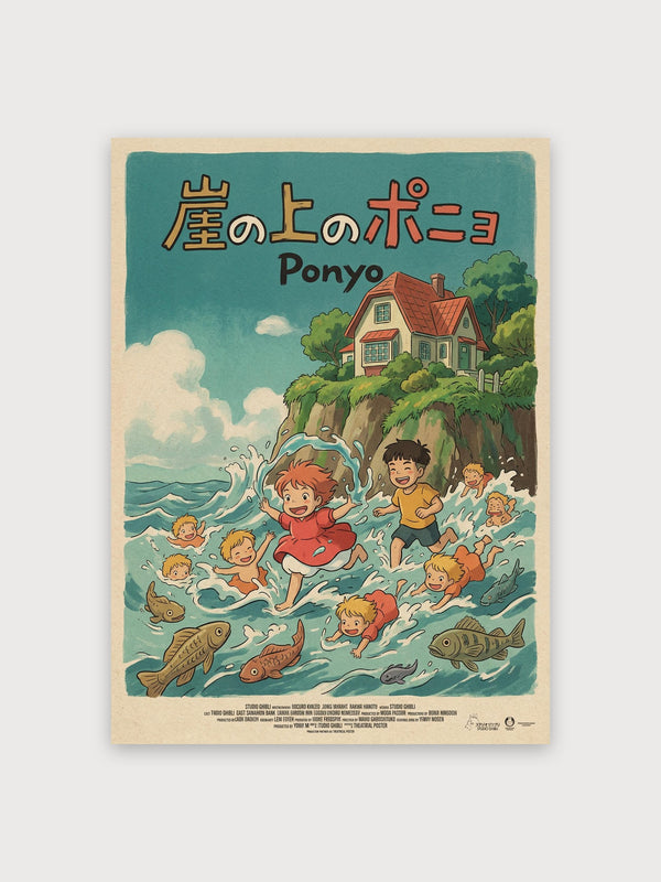 Ponyo Ocean Poster - Digital Download