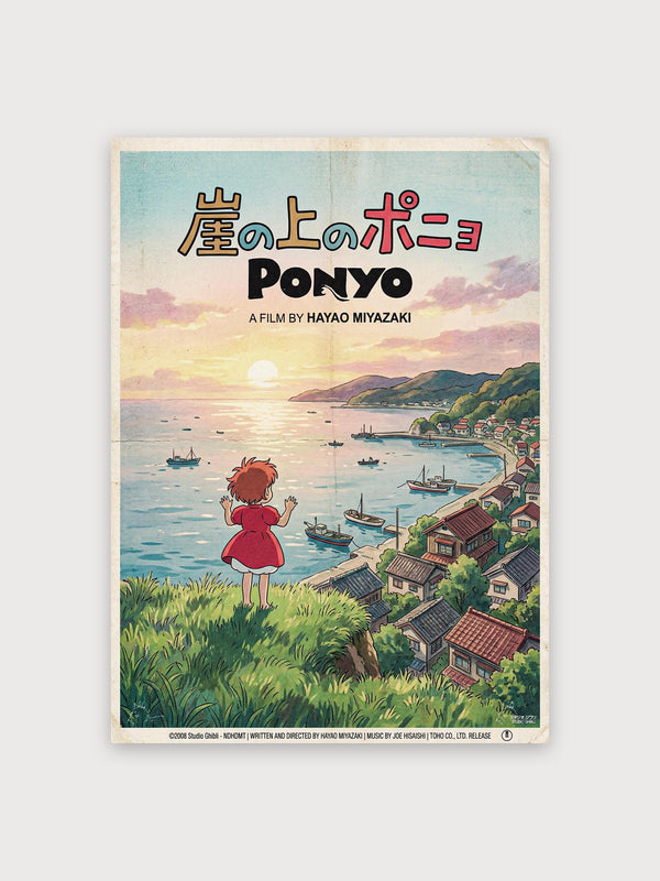 Ponyo Coastal Poster - Digital Download