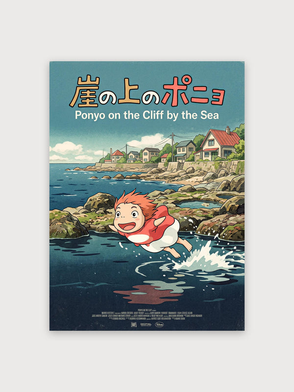 Ponyo Cliff Sea - Digital Download