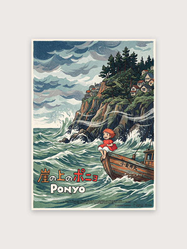 Ponyo Coastal Print - Digital Download