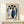 Mid-century modern wall art depicting clustered emperor penguins in geometric Art Deco style using navy, periwinkle, cream, and gold palette.