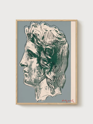 Andy Warhol Alexander The Great poster in oak frame