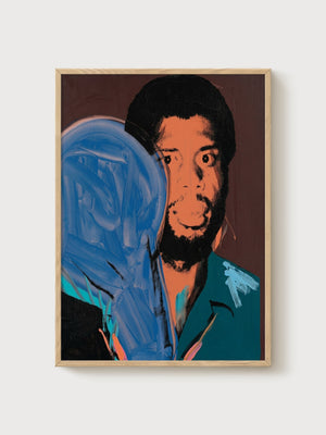 Andy Warhol Kareem Abdul-Jabbar Poster poster in oak frame