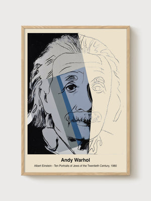 Andy Warhol Einstein Poster poster in oak frame