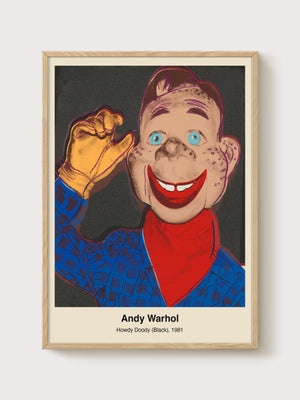 Andy Warhol Howdy Doody Poster poster in oak frame