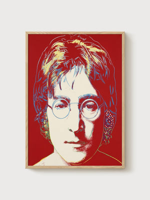 Andy Warhol John Lennon Poster poster in oak frame