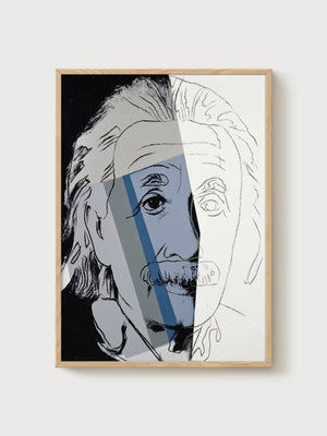 Andy Warhol Einstein Poster poster in oak frame