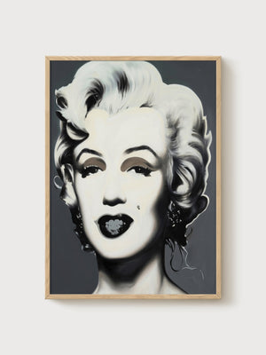 Andy Warhol Marilyn Monroe Poster poster in oak frame