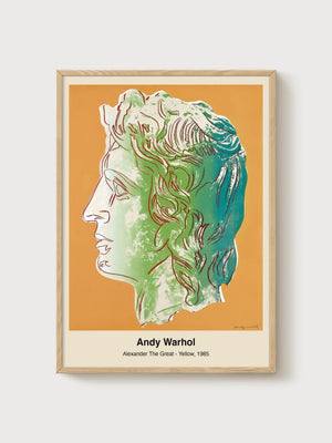 Andy Warhol Print poster in oak frame