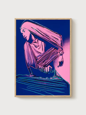 Andy Warhol Martha Graham Poster poster in oak frame