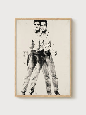 Andy Warhol Print poster in oak frame