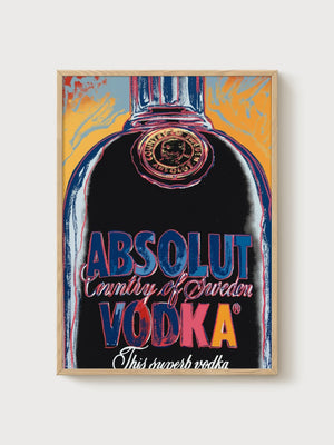 Andy Warhol Absolut Vodka Poster poster in oak frame