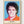 Andy Warhol Michael Jackson Series Pale Blue poster in oak frame