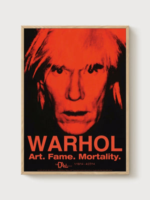 Andy Warhol Self-Portrait Poster poster in oak frame