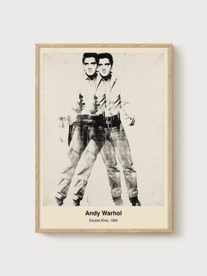 Andy Warhol Print poster in oak frame