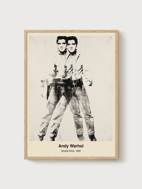 Andy Warhol Print poster in oak frame