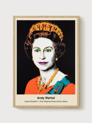 Andy Warhol Print poster in oak frame