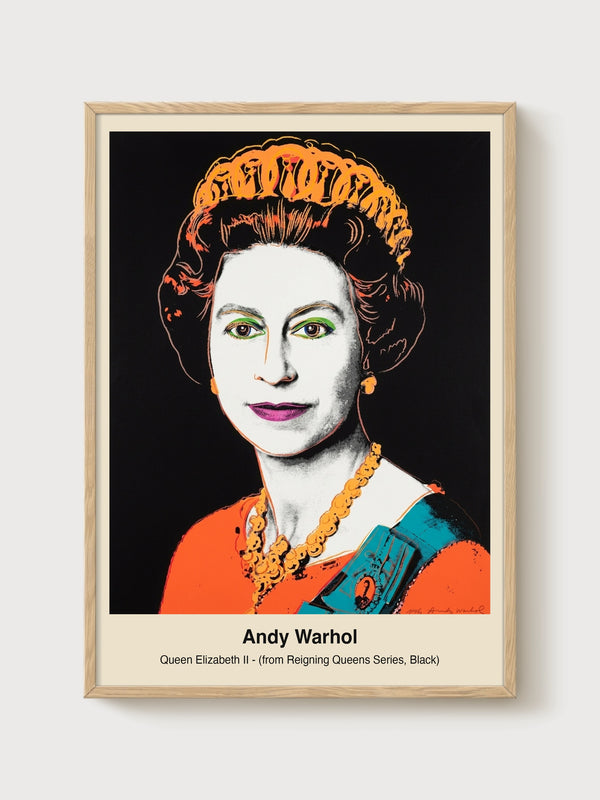 Andy Warhol Print poster in oak frame