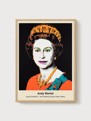 Andy Warhol Print poster in oak frame