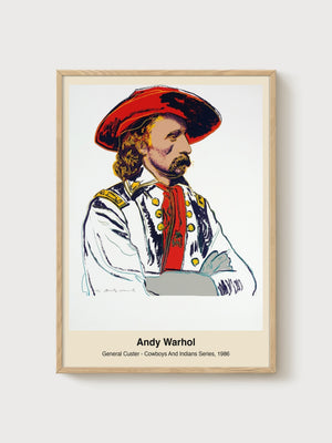 Andy Warhol Print poster in oak frame