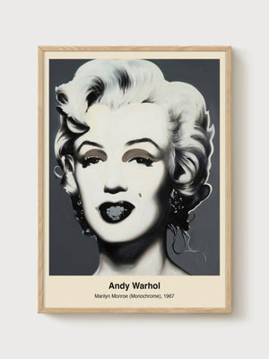 Andy Warhol Marilyn Monroe Poster poster in oak frame