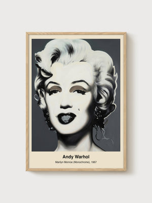 Andy Warhol Marilyn Monroe Poster poster in oak frame