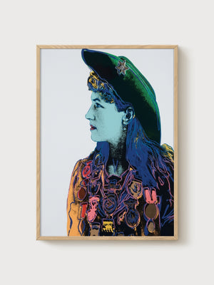 Andy Warhol Annie Oakley Poster poster in oak frame