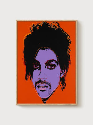 Prince Pop Art Poster poster in oak frame