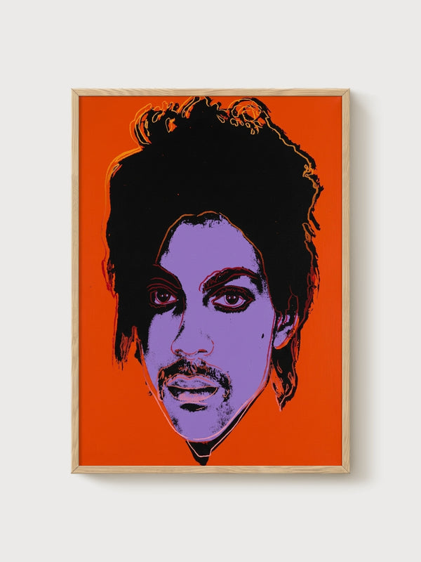 Prince Pop Art Poster poster in oak frame