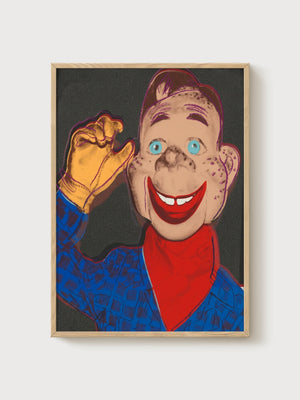 Andy Warhol Howdy Doody Poster poster in oak frame