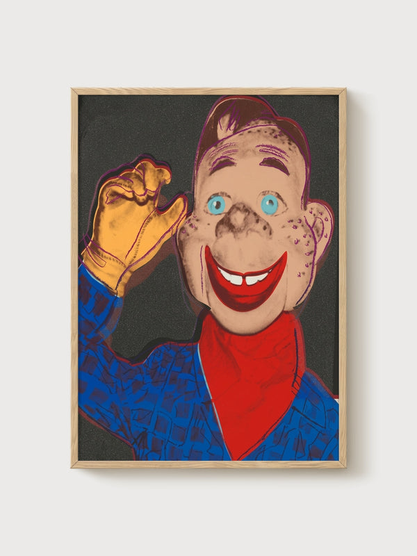 Andy Warhol Howdy Doody Poster poster in oak frame