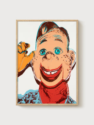 Andy Warhol Howdy Doody Poster poster in oak frame