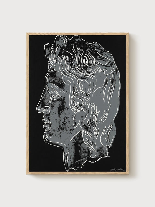 Andy Warhol Print poster in oak frame