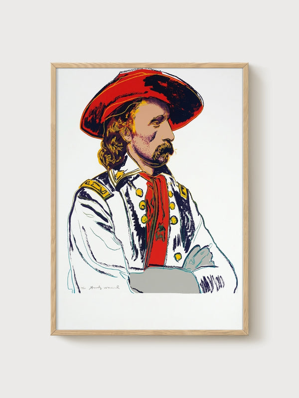 Andy Warhol Print poster in oak frame