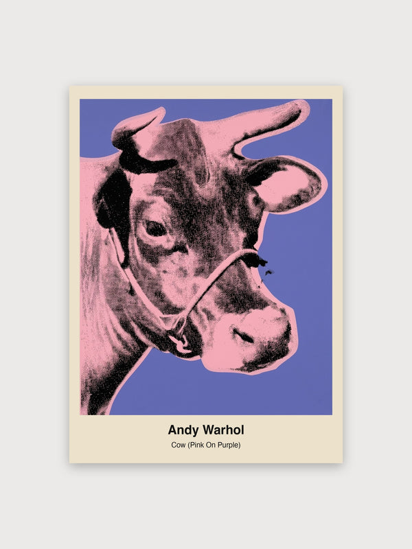 Cow (Pink On Purple) - Digital Download