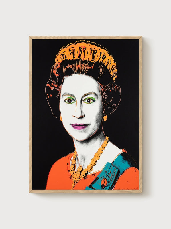 Andy Warhol Print poster in oak frame