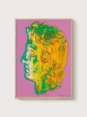 Andy Warhol Alexander The Great Poster poster in oak frame
