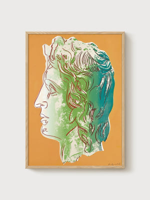 Andy Warhol Print poster in oak frame