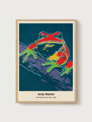 Andy Warhol Pine Barrens Tree Frog Poster poster in oak frame