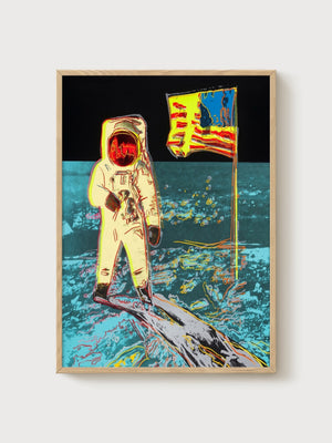 Andy Warhol Moonwalk Poster poster in oak frame