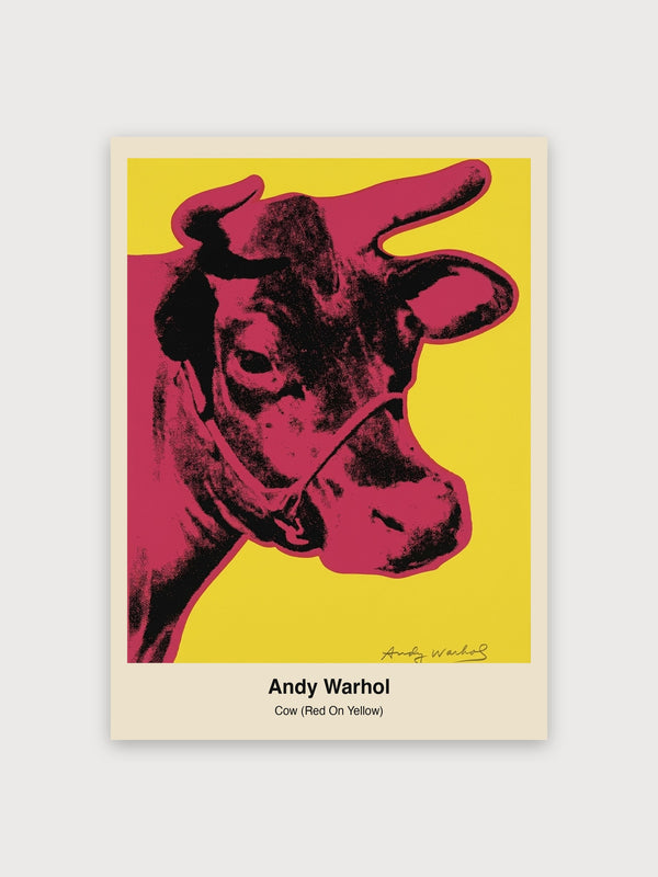 Cow (Red On Yellow) - Digital Download